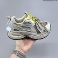 Women's GGCC G26U8612 Retro Chunky Sneakers, Gray and Yellow - product image from the listing.