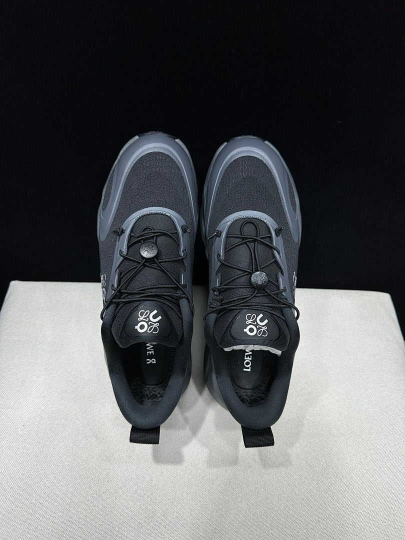 On x Loewe Cloudventure 3.0 Sneakers, in Black and Grey - product image from the listing.