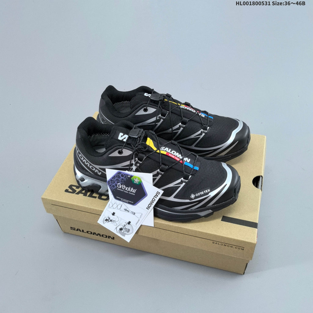 Salomon XT-6 Low-Top Trail Sneakers in White - product image from the listing.
