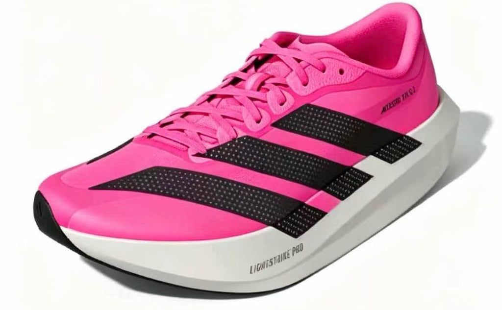 Nike Adizero Evo SL 2 Running Shoes in Pink and Black - product image from the listing.