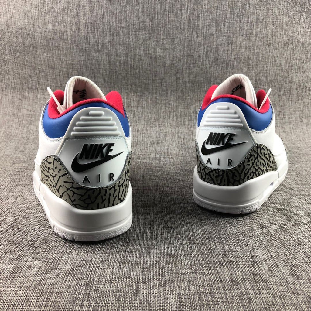 Air Jordan 3 Seoul White Blue Red AV8370-100 - product image from the listing.