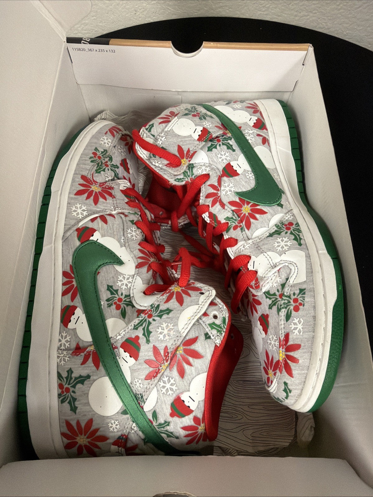 Nike SB Dunk High Pro x Concepts Ugly Sweater Grey 2014 Rare - Size 13 - product image from the listing.