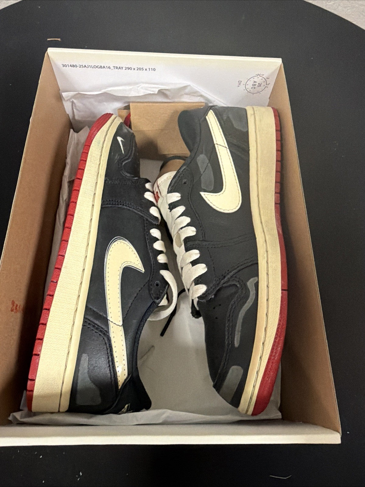 Nigel Sylvester x Air Jordan 1 OG Low Better With Time - Size 6.5 - product image from the listing.