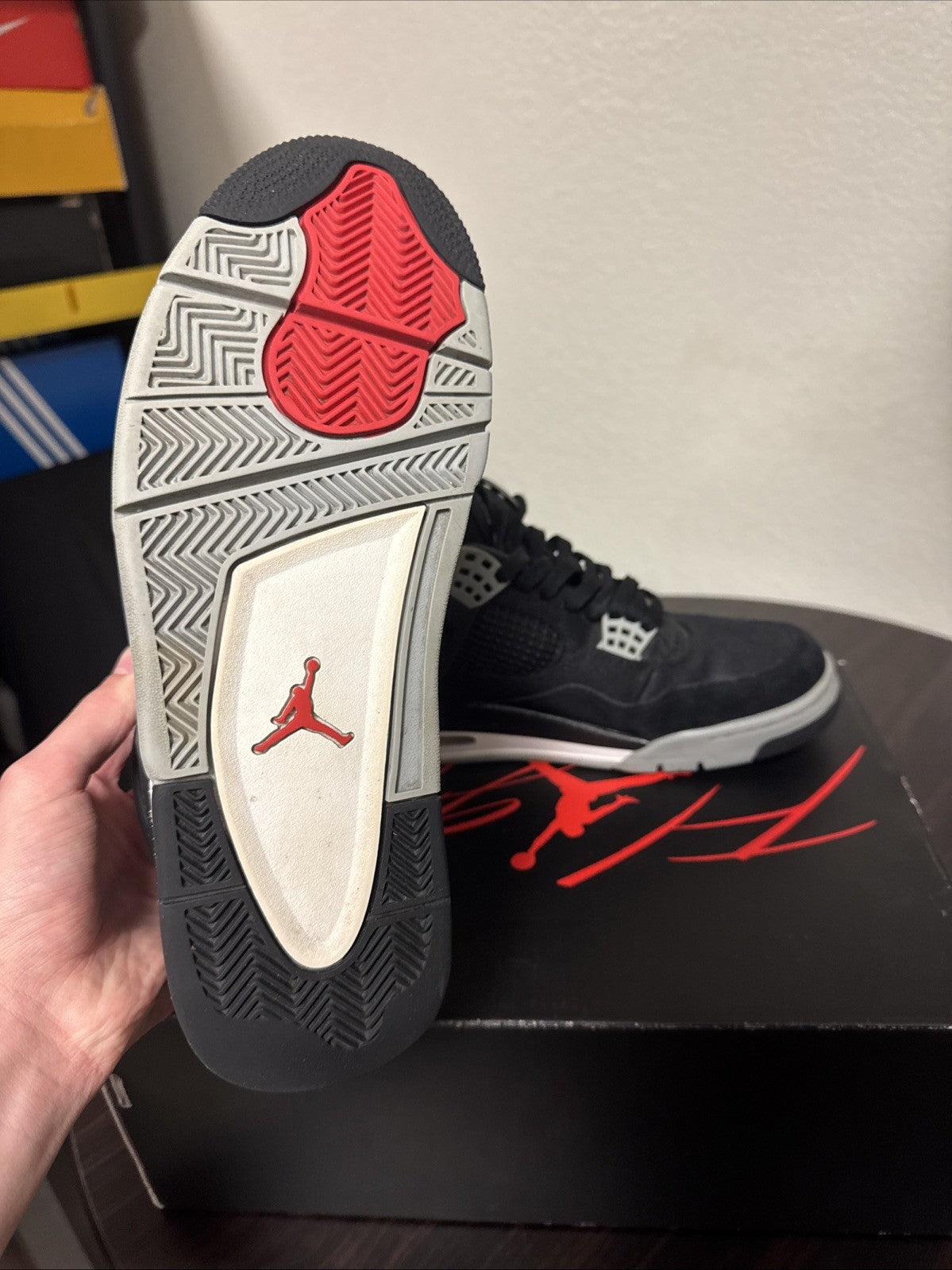 Jordan 4 Retro SE Mid Black Canvas - Size 10 - product image from the listing.