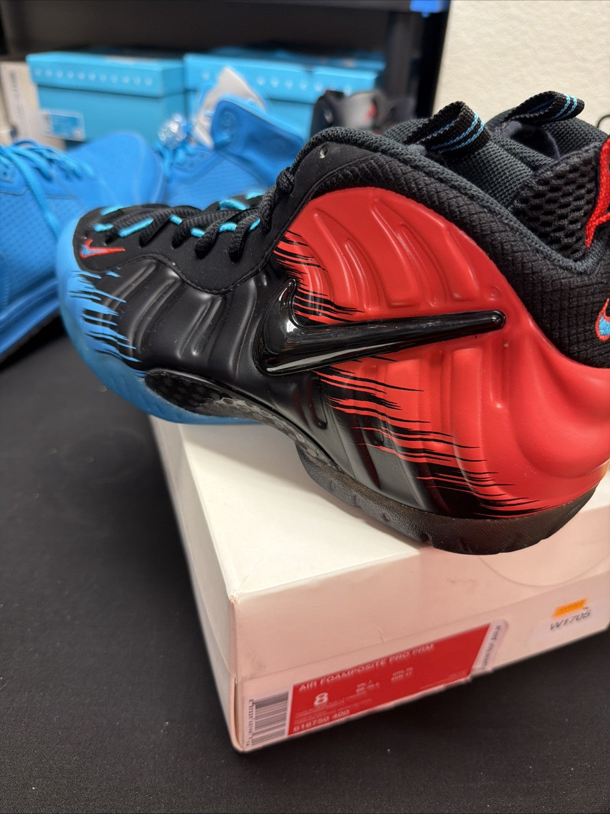 Spider-Man Foamposites - product photo shown in the listing for this item.