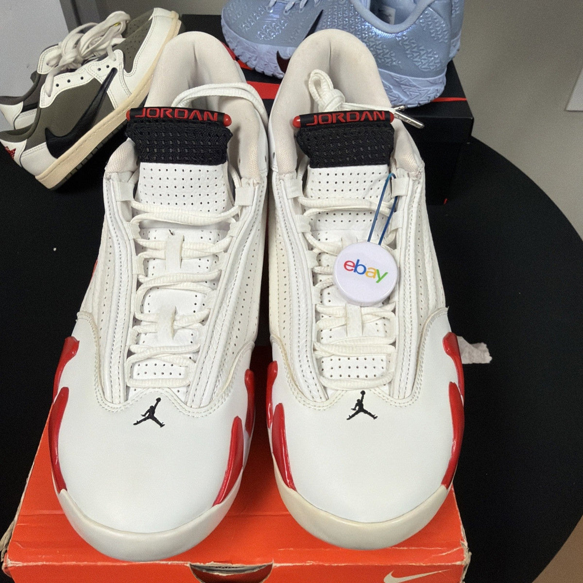 Air Jordan 14 Retro 2019 Candy Cane - Size 10.5 - product image from the listing.
