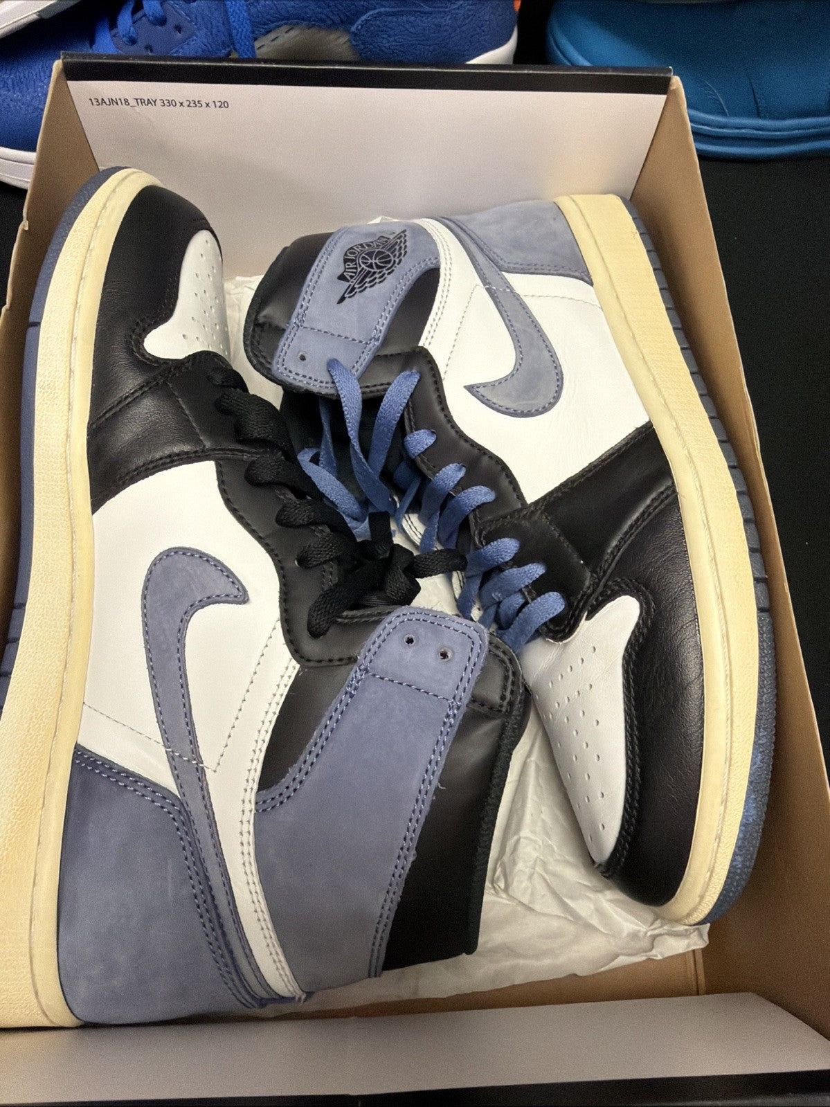 Air Jordan 1 Retro OG High Best Hand in the Game - Blue Moon - Size 10.5 - product image from the listing.