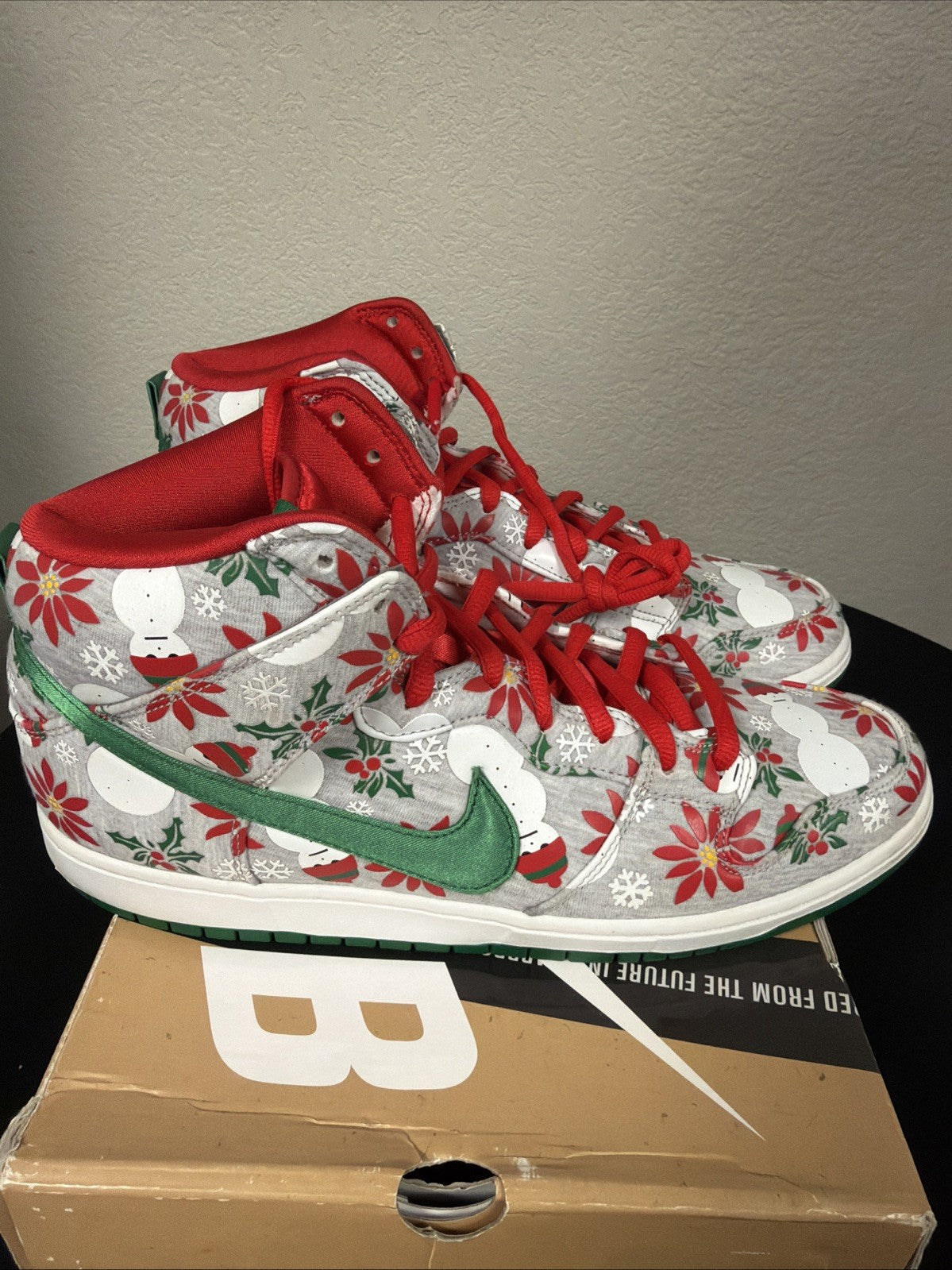 Nike SB Dunk High Pro x Concepts Ugly Sweater Grey 2014 Rare - Size 13 - product image from the listing.