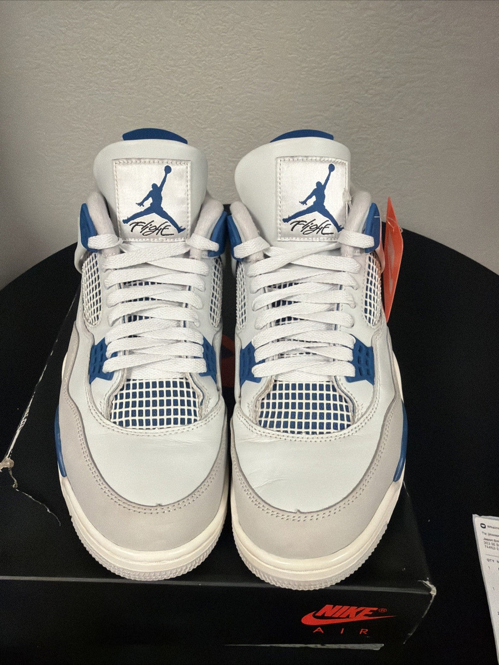 "MILITARY BLUE" Air Jordan 4 Retro 2024 - Size 10 - fv5029 141 (10587-30) - product image from the listing.