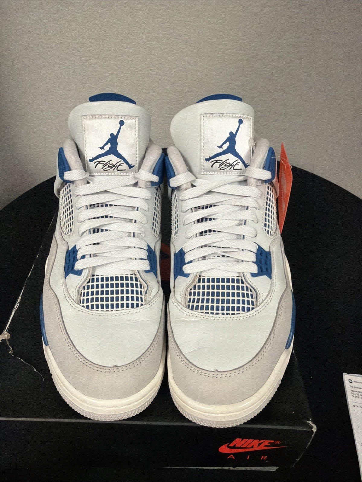 "MILITARY BLUE" Air Jordan 4 Retro 2024 - Size 10 - fv5029 141 (10587-30) - product image from the listing.