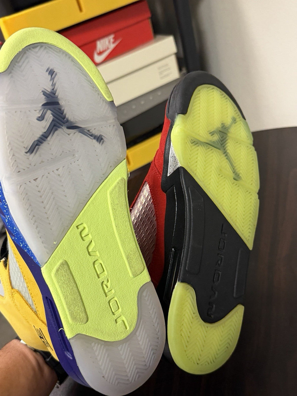 Size 12 Jordan 5 What The in Blue - product image from the listing.
