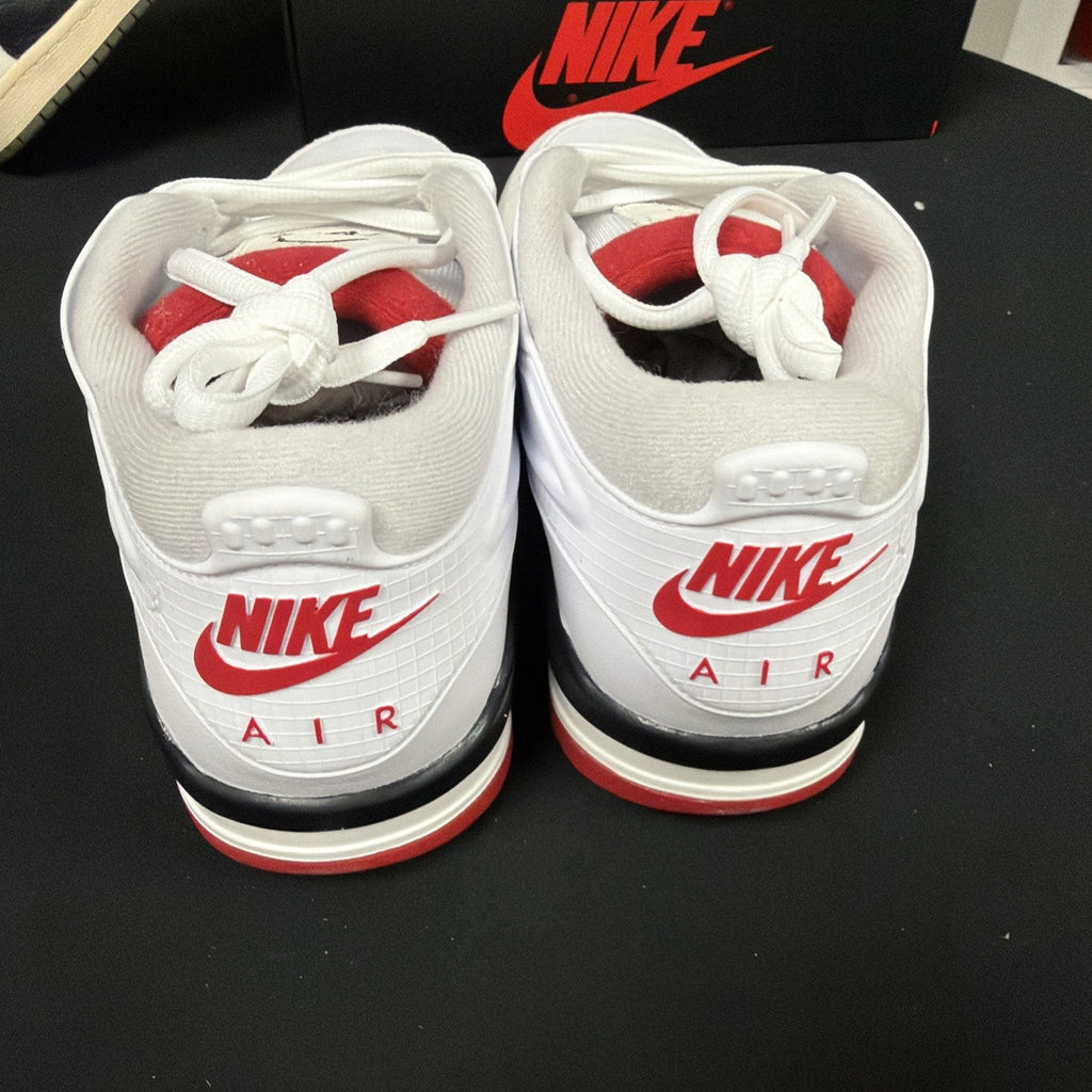 Men's Nike Air Jordan 4 RM White Fire Red Athletic Shoes Sneakers Trainers New - product image from the listing.