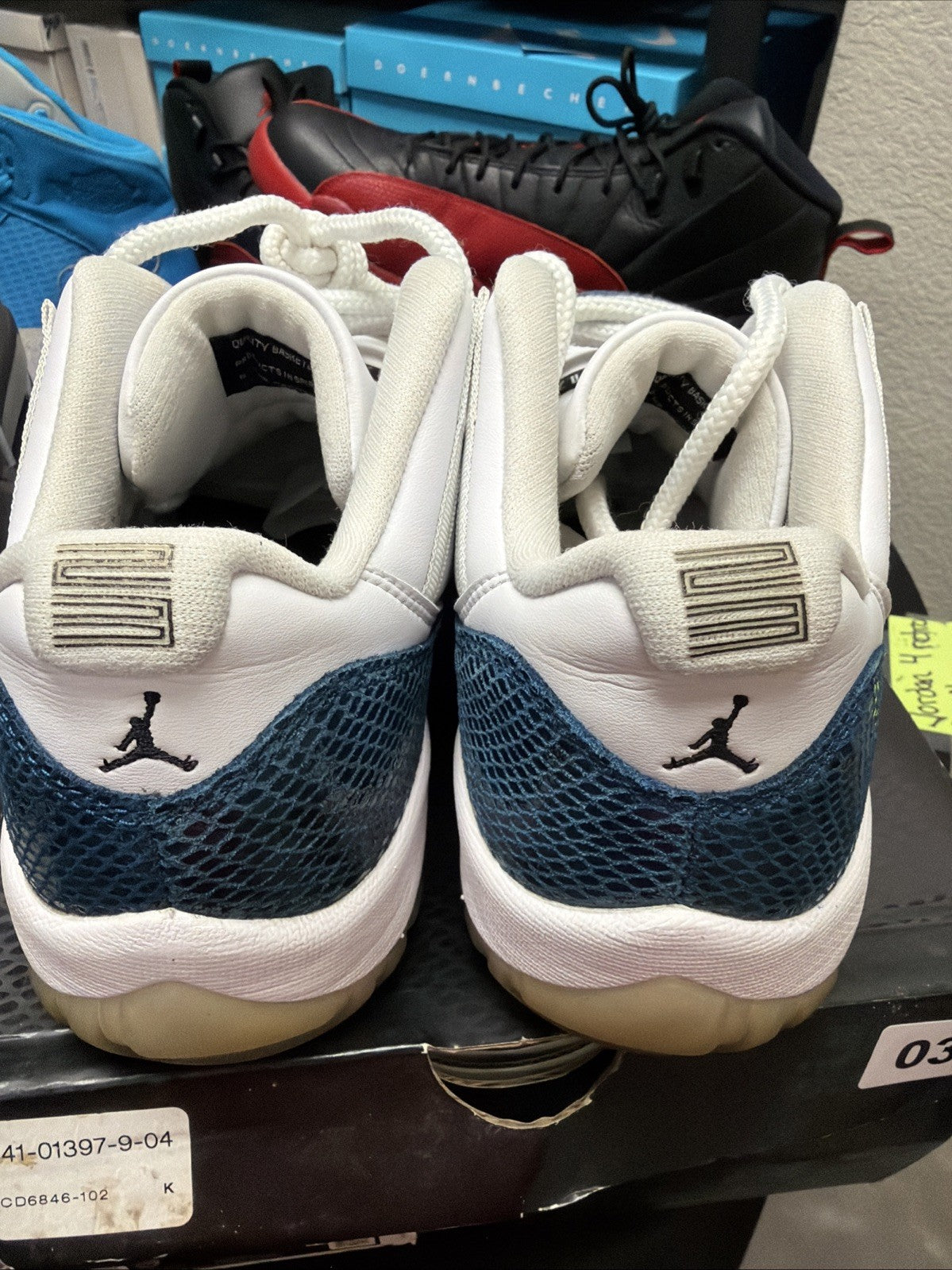 Jordan 11 Navy Snakeskin - Size 9 - product image from the listing.