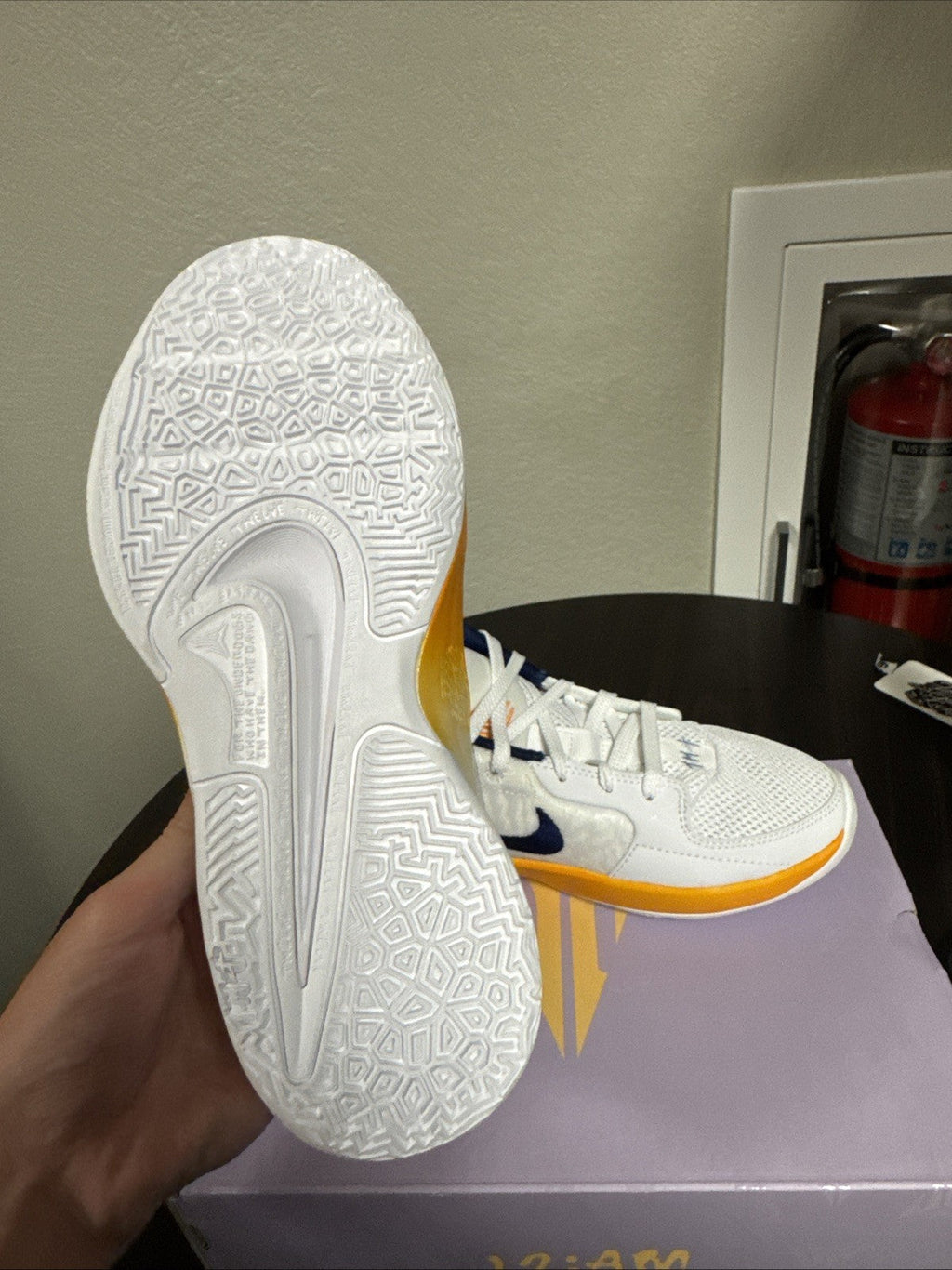 Nike Ja 2 Murray State Shoes White Blue Basketball - Size 7y - product image from the listing.