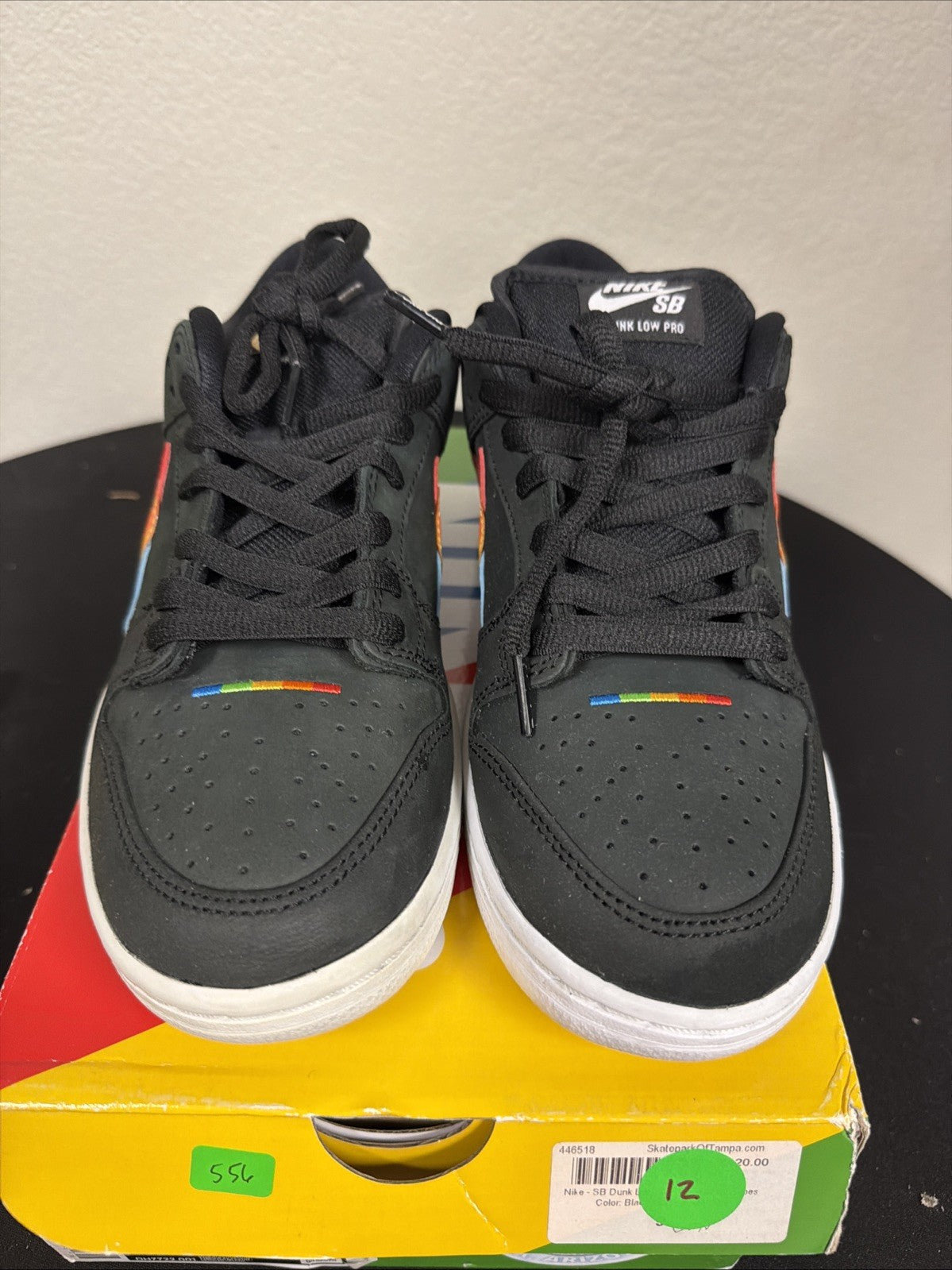 Polaroid x Nike Dunk SB Low Black - Size 9 - product image from the listing.