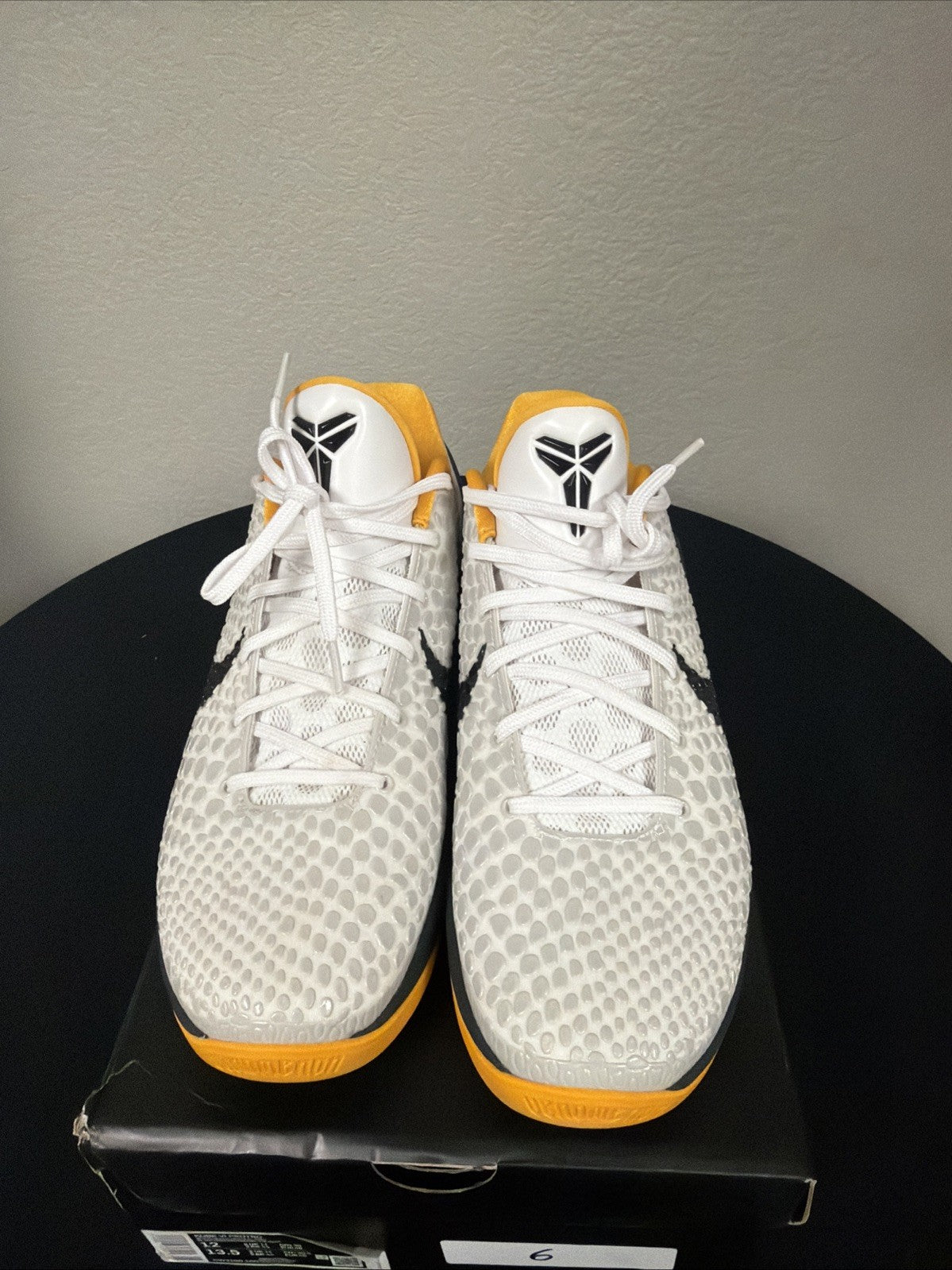 Men's Nike Kobe 6 Protro White Size 12 Del Sol 2021 CW2190-100 - product image from the listing.
