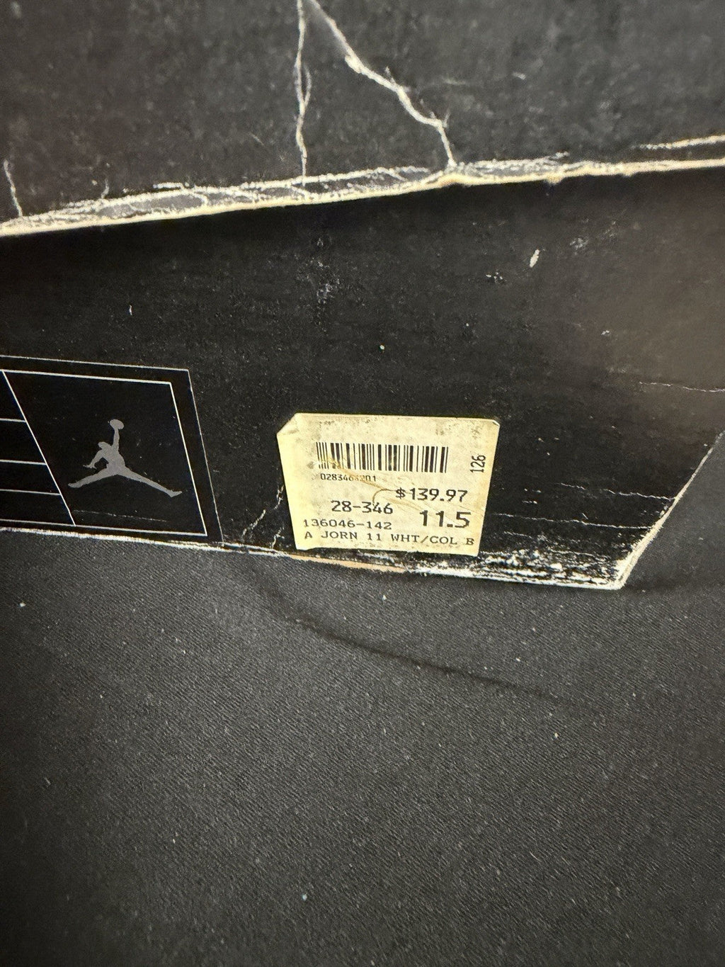 "Columbia" Air Jordan 11 Retro 2001 - product image from the listing.