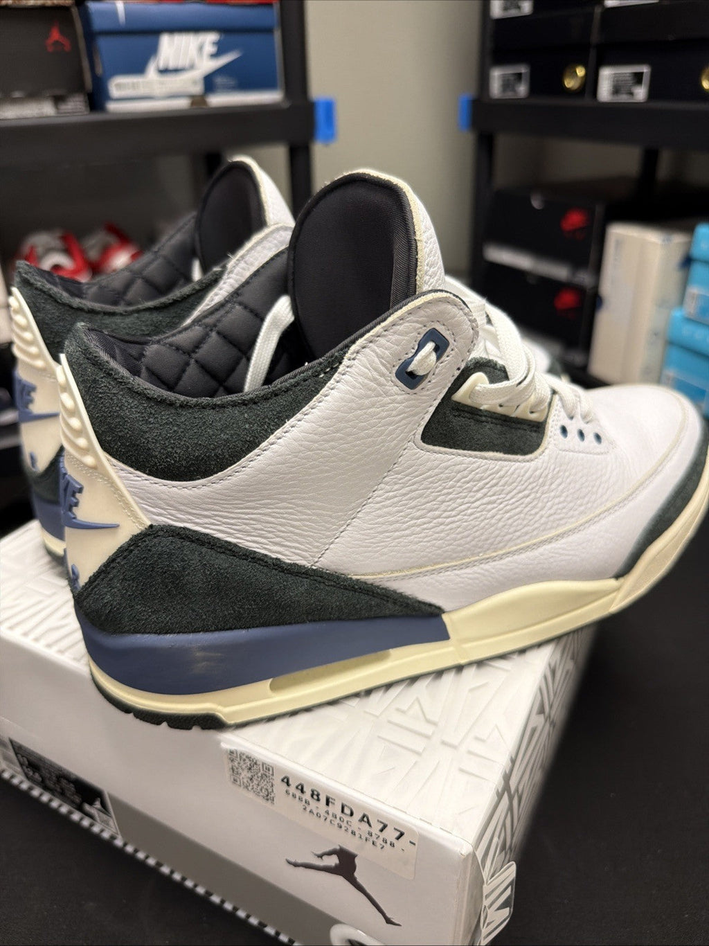 Size 11 - Air Jordan 3 Retro - A Ma Maniére - Diffused Blue - 2025 - Pre Owned - product image from the listing.