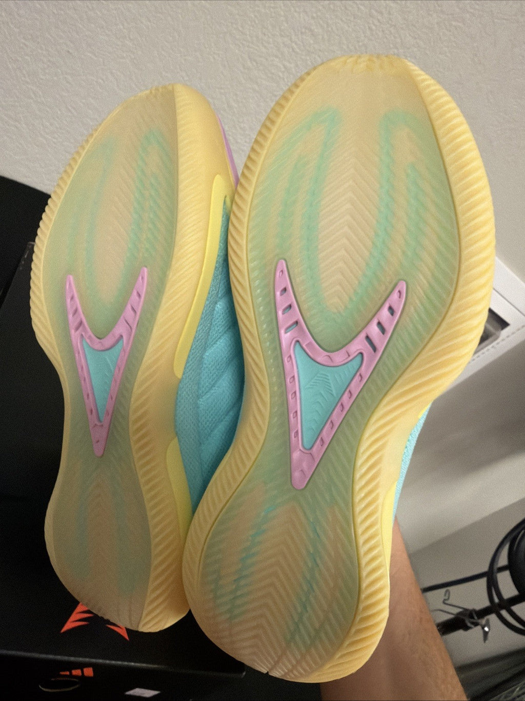 Adidas AE 2 J Easter GS Size 6 Y Anthony Edwards 2 JQ9505 Pastel NBA New In Box - product image from the listing.