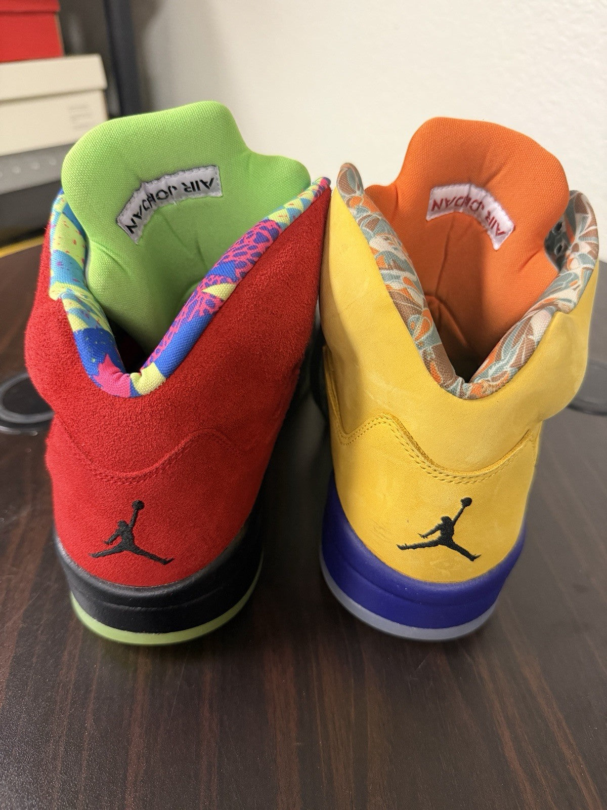 Size 12 Jordan 5 What The in Blue - product image from the listing.