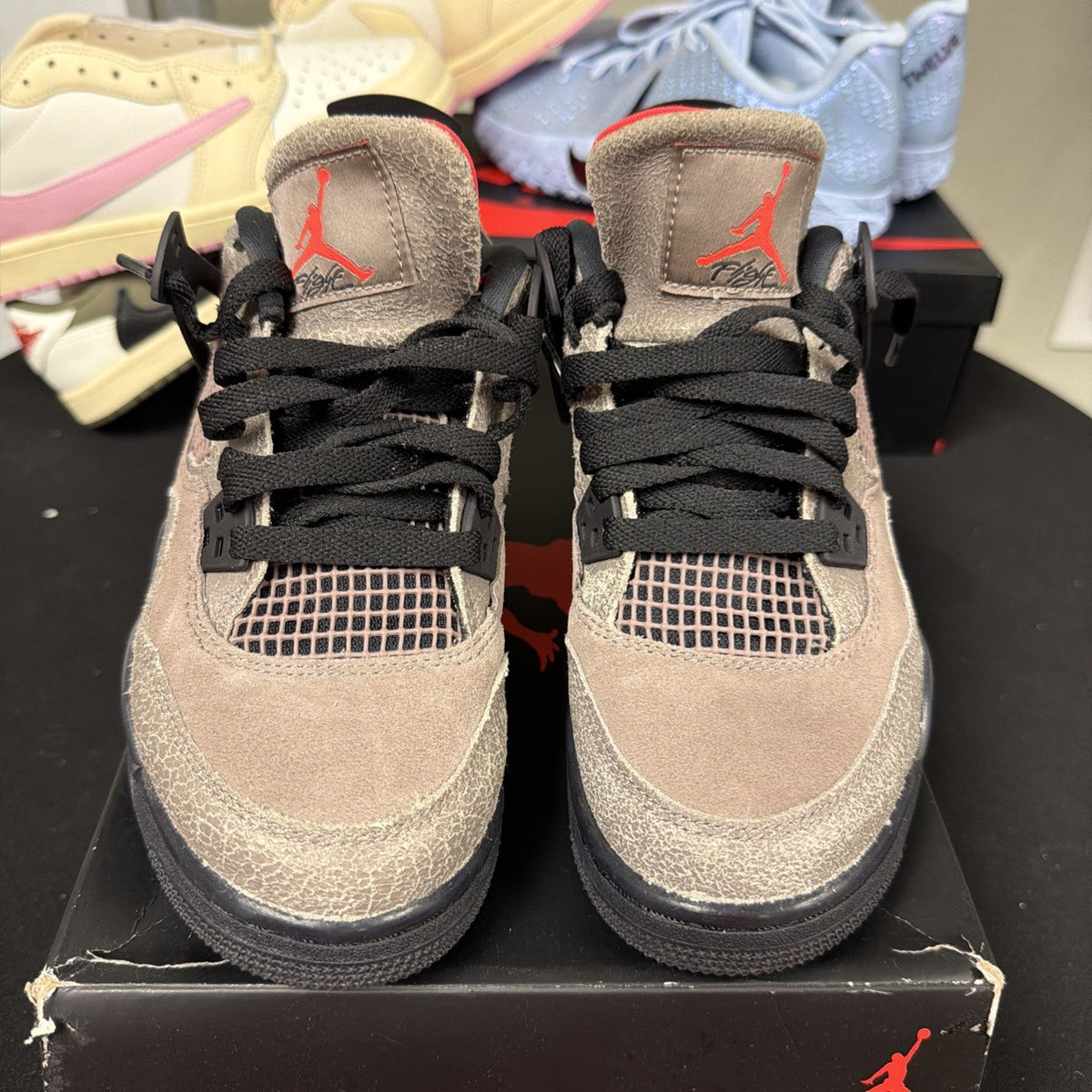 Women's Nike Air Jordan 4 Retro (GS) Taupe Haze / DJ6249 200 / Youth 5 , 6.5 - product image from the listing.