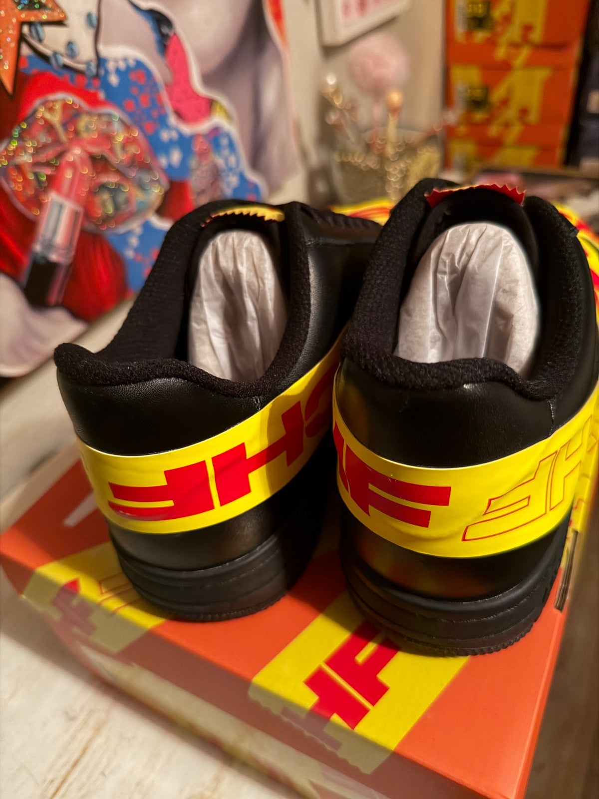 Size 8 MSCHF TAP3 AF1 Air Force 1 Low 'Black Tape' (2022) - product image from the listing.