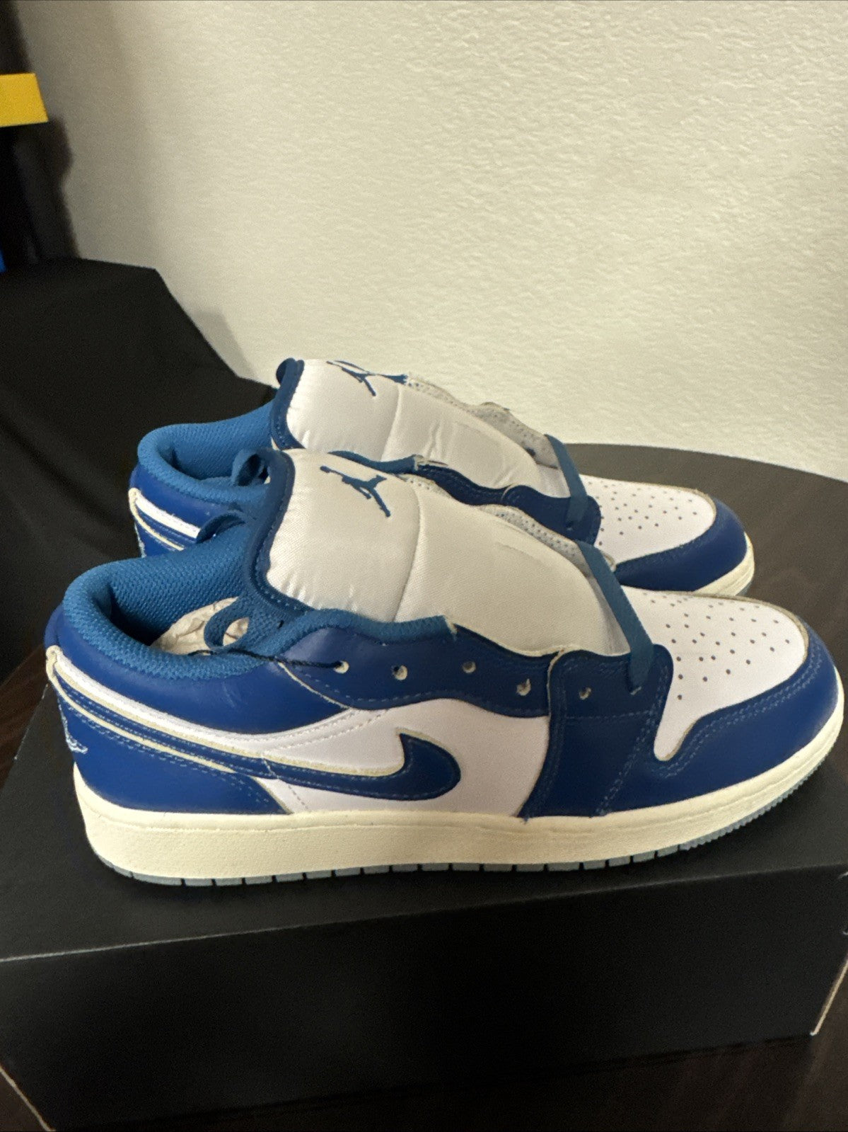 "Industrial Blue" Air Jordan Air Jordan 1 Low SE GS FN9137-141 - product image from the listing.