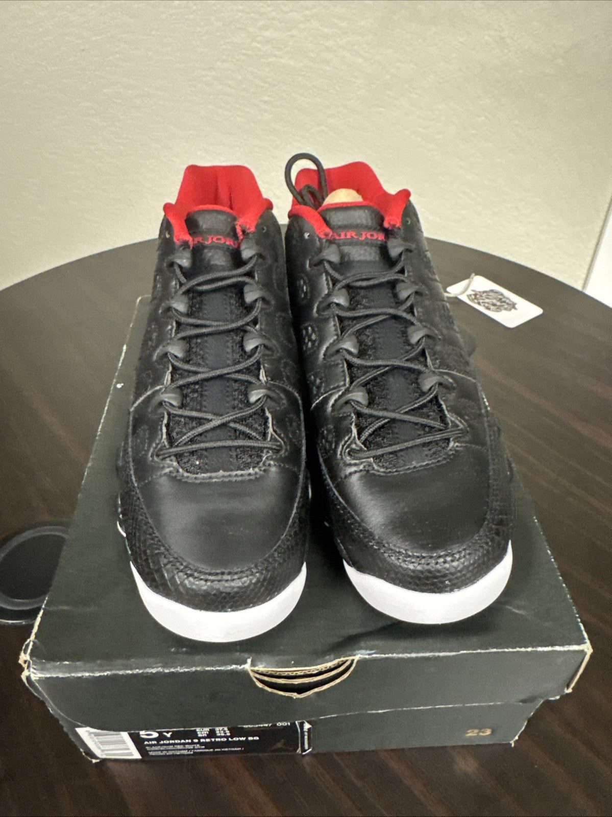 "Snakeskin" Size 5Y - Air Jordan 9 Retro Low BG - product image from the listing.