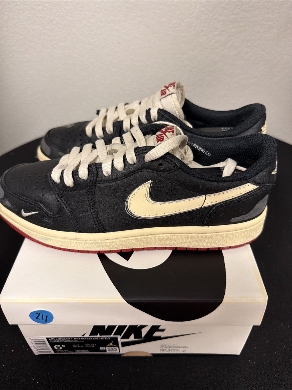 Nigel Sylvester x Air Jordan 1 OG Low Better With Time - Size 6.5 - product image from the listing.
