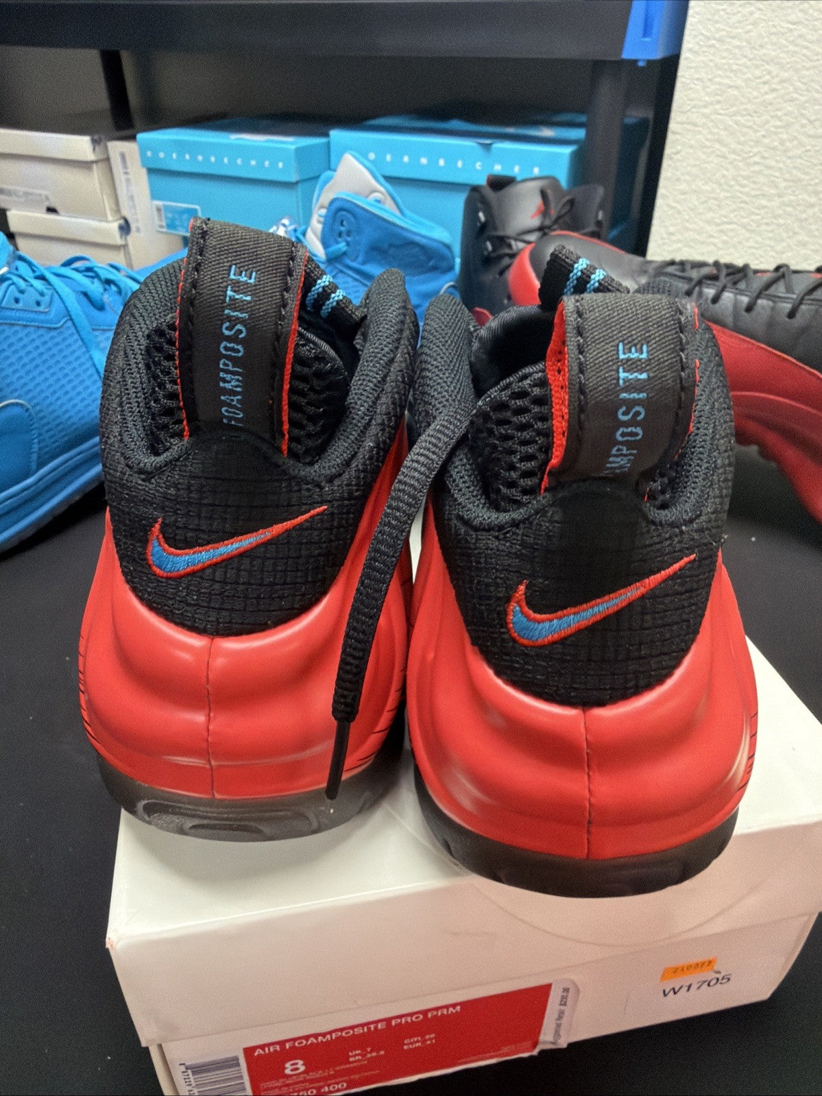 Spider-Man Foamposites - product photo shown in the listing for this item.