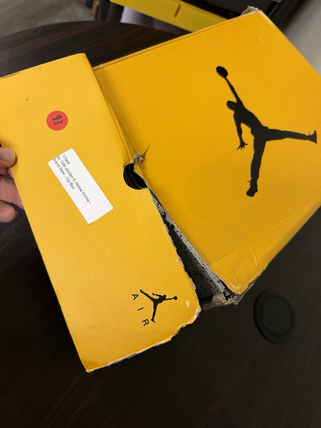 Men's Air Jordan 6 Retro 'Yellow Ochre' CT8529-170 New Authentic - product image from the listing.