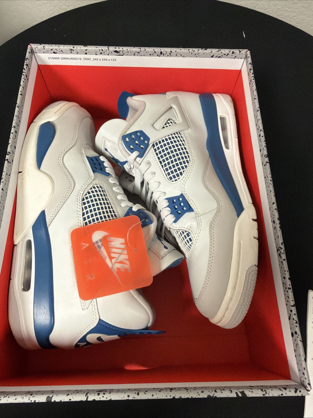 "MILITARY BLUE" Air Jordan 4 Retro 2024 - Size 10 - fv5029 141 (10587-30) - product image from the listing.