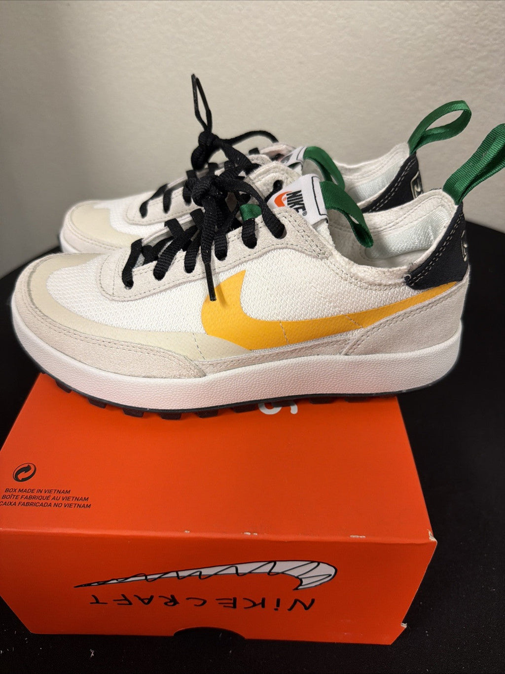 Nike x Tom Sachs General Purpose Footwear Summit White Gold DA6672-100 W Size 5.5/M4 - product image from the listing.