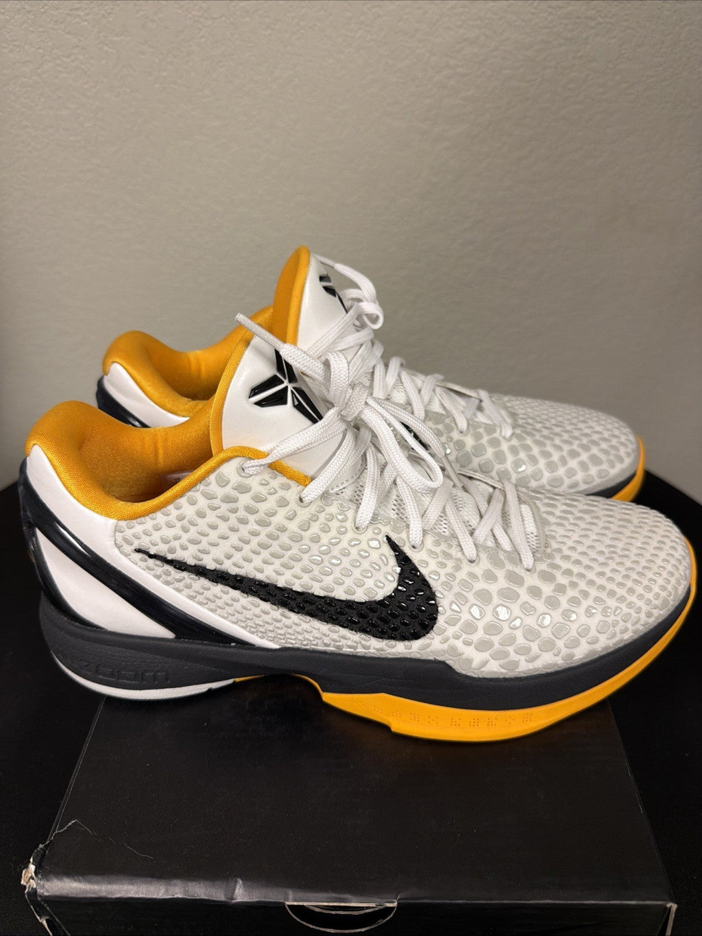 Men's Nike Kobe 6 Protro White Size 12 Del Sol 2021 CW2190-100 - product image from the listing.