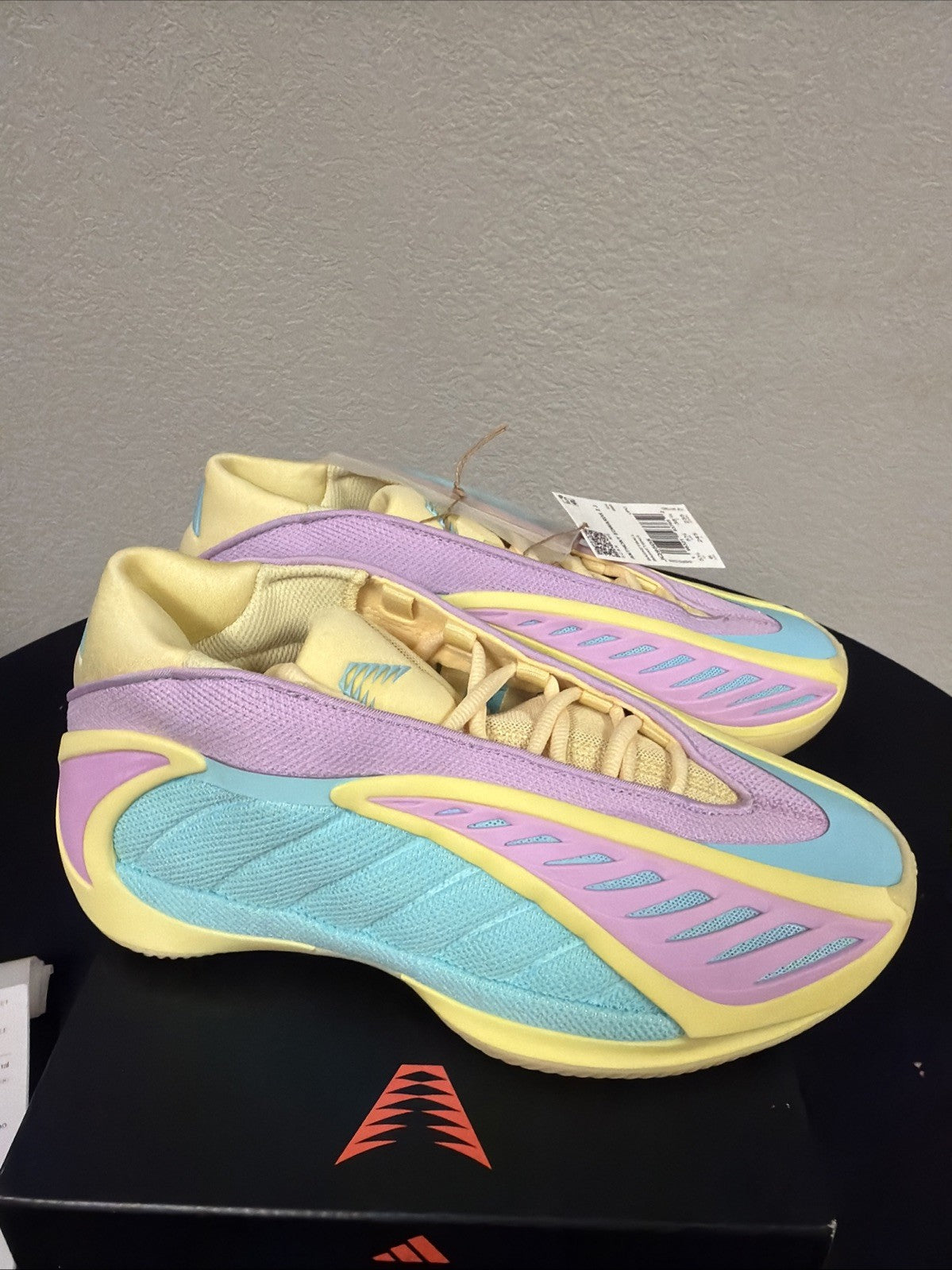 Adidas AE 2 J Easter GS Size 6 Y Anthony Edwards 2 JQ9505 Pastel NBA New In Box - product image from the listing.
