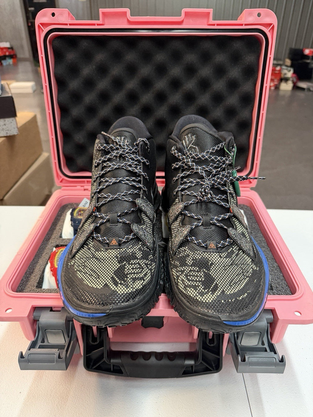 Nike Kyrie 7 Grind CQ9326-007 Black Lime Ice Basketball Shoes Trainers size 13 - product image from the listing.