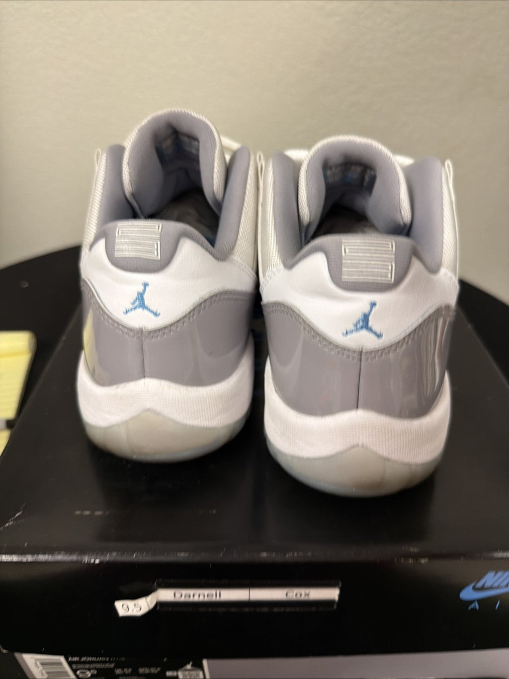 Men's M025) Nike Air Jordan 11 XI Retro Low Size 9.5 Cement Grey AV2187-140 - product image from the listing.