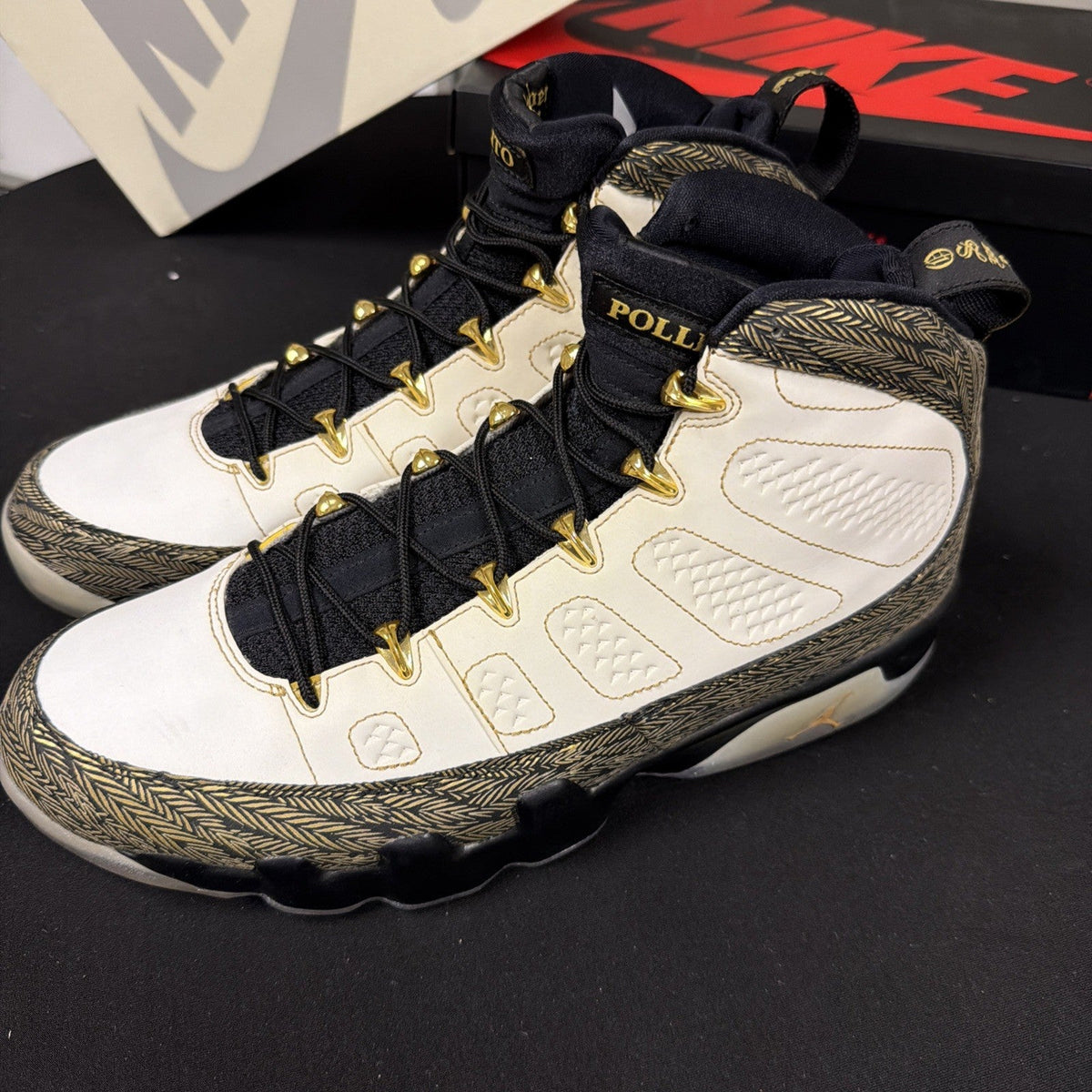 Nike Air Jordan 9 Doernbecher DB Cement Coolgrey Travis Reimagined Size 12 New - product image from the listing.