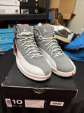 Men's Nike Air Jordan 12 Retro Cool Grey 2012 130690-012 size 10 US GUC - product image from the listing.