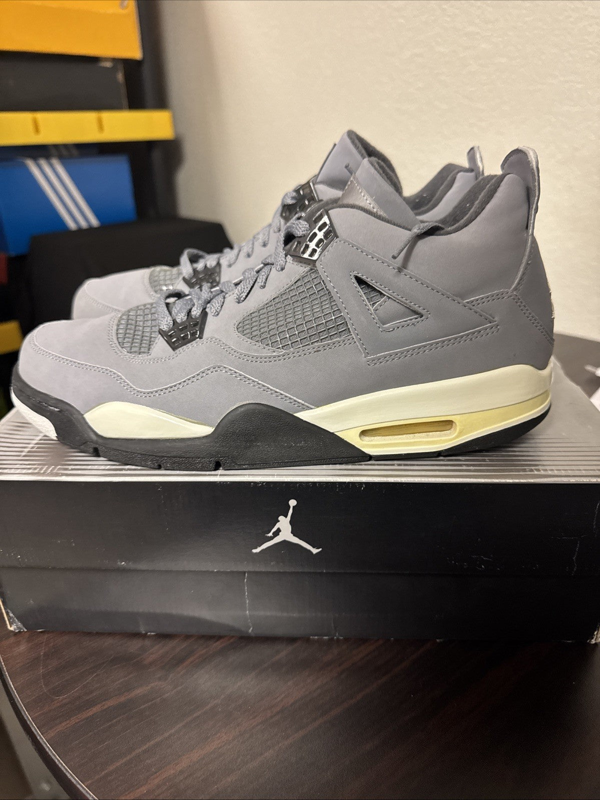 "Cool Grey" Size 11.5 - Nike Air Jordan 4 Retro 2019 - product image from the listing.