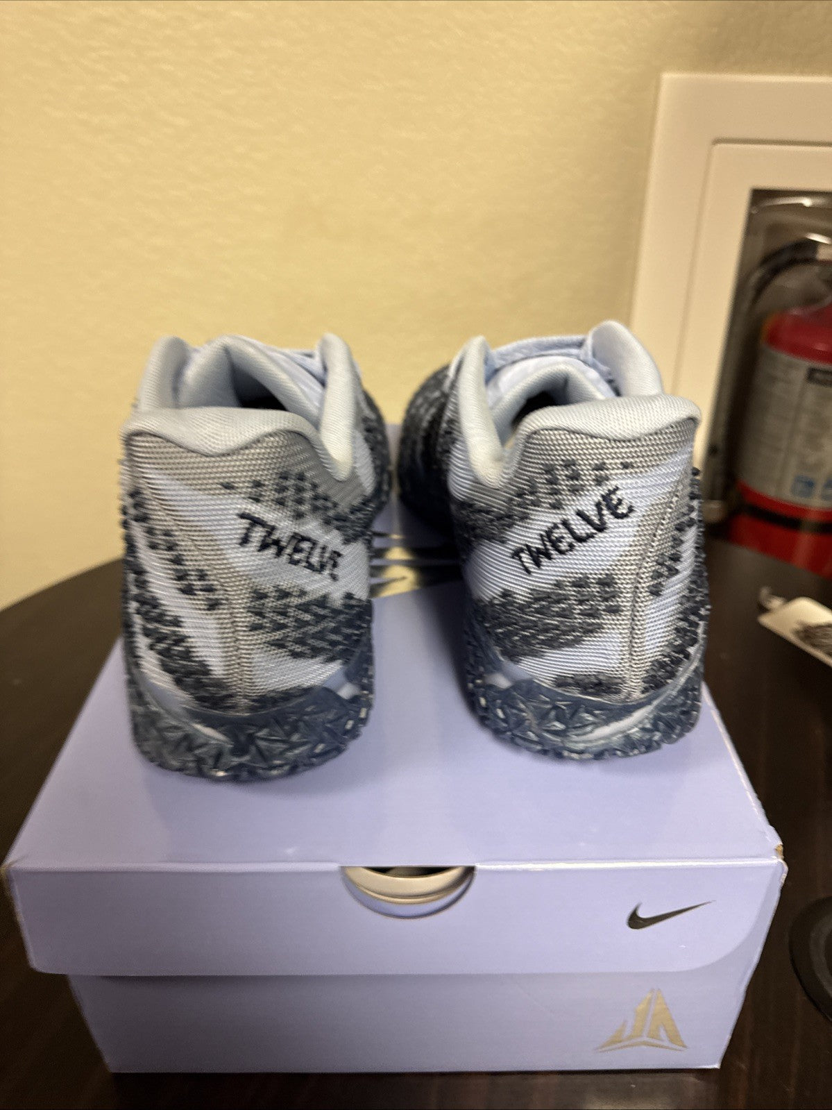 Nike Ja 3 All-Star Cobalt Bliss HF2793-400 Warning Label Blue Navy - Size 11.5M - product image from the listing.