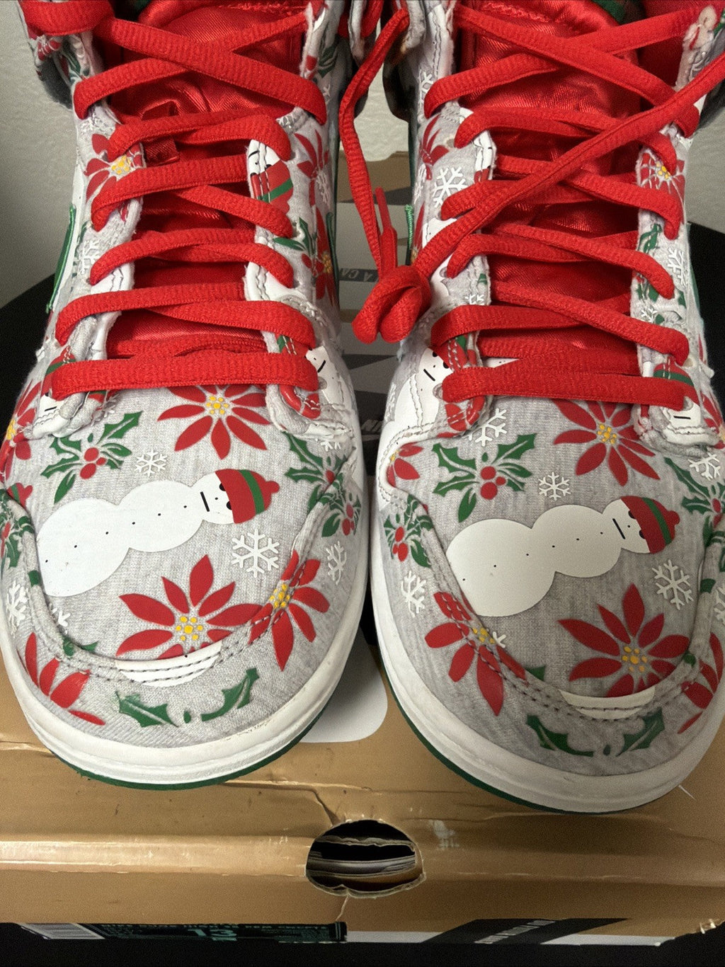 Nike SB Dunk High Pro x Concepts Ugly Sweater Grey 2014 Rare - Size 13 - product image from the listing.