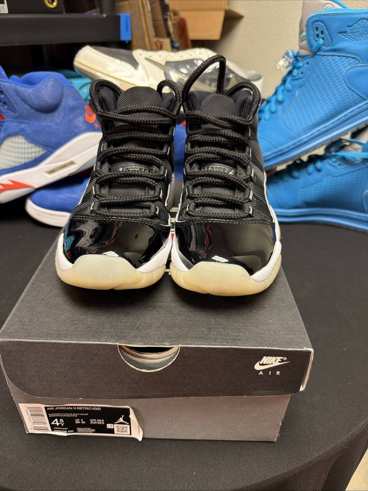 Air Jordan Retro XI 11 GS Jubilee '20 25th Anniversary Size 4.5y 378038-011 by Nike - product image from the listing.