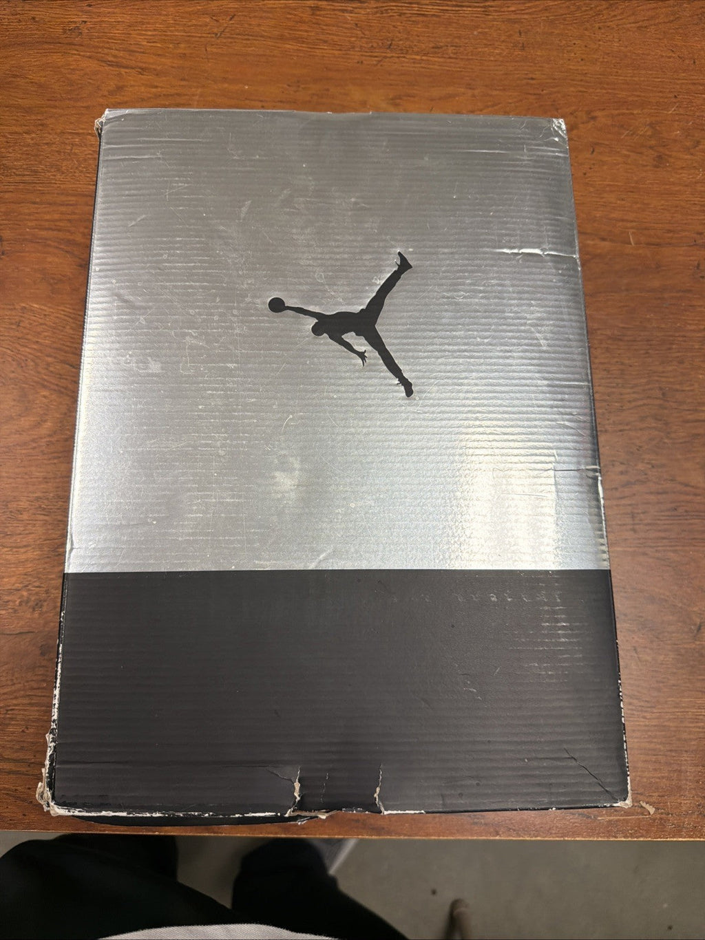 Size 10.5 Nike Air Jordan 6 Retro Chrome Black Silver Lightly Used DX2836-001 - product image from the listing.