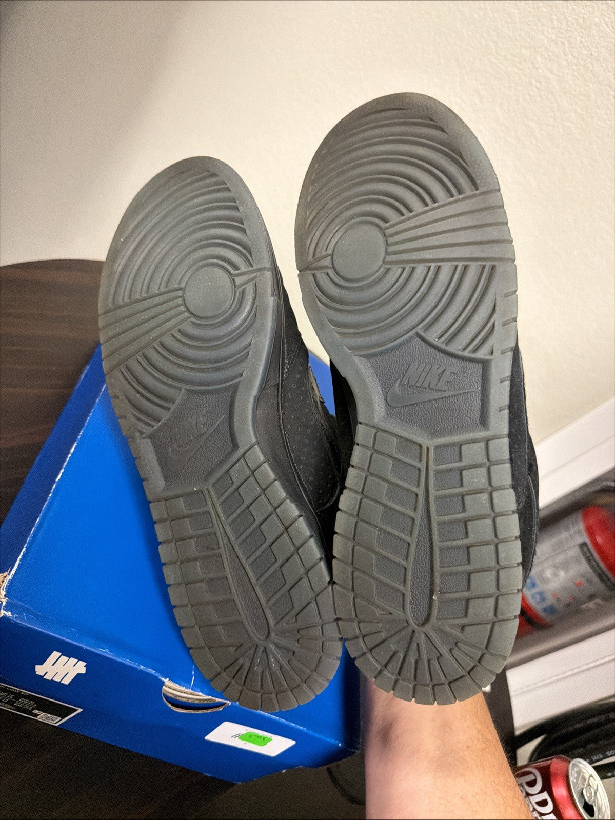 Men's Nike Dunk Low SP x Undefeated 5 On It 13 Black DO9329-001 Dunk Vs AF1 - product image from the listing.