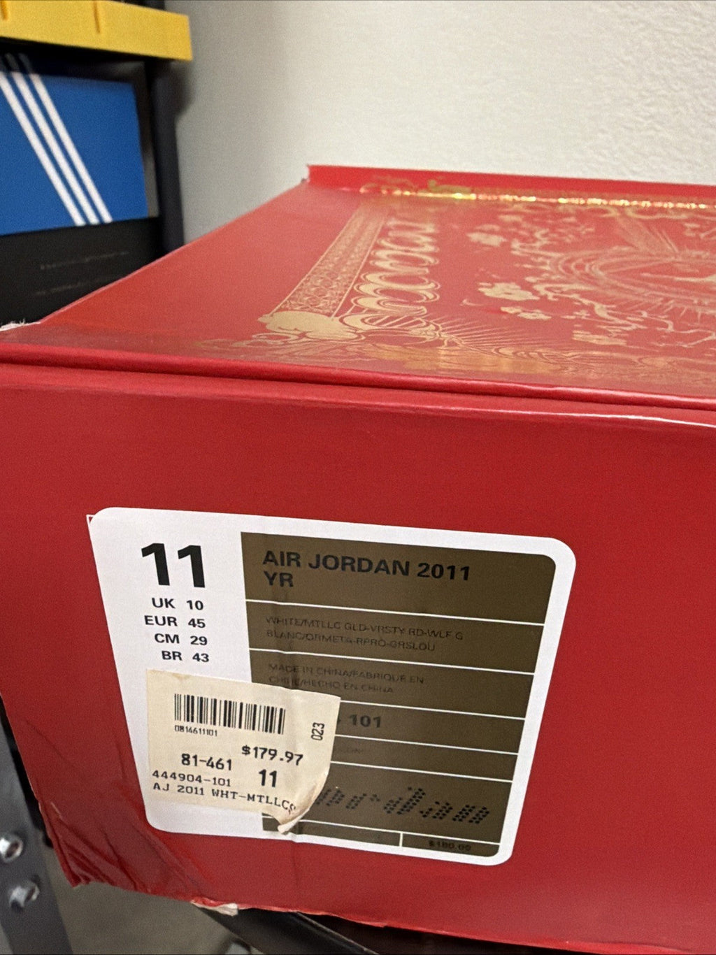 YR Size 11 YEAR OF THE RABBIT YOTR 444904-101 B - Nike Air Jordan 2011 - product image from the listing.