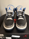 Air Jordan 3 Retro Sport Blue - Size 11 - product image from the listing.