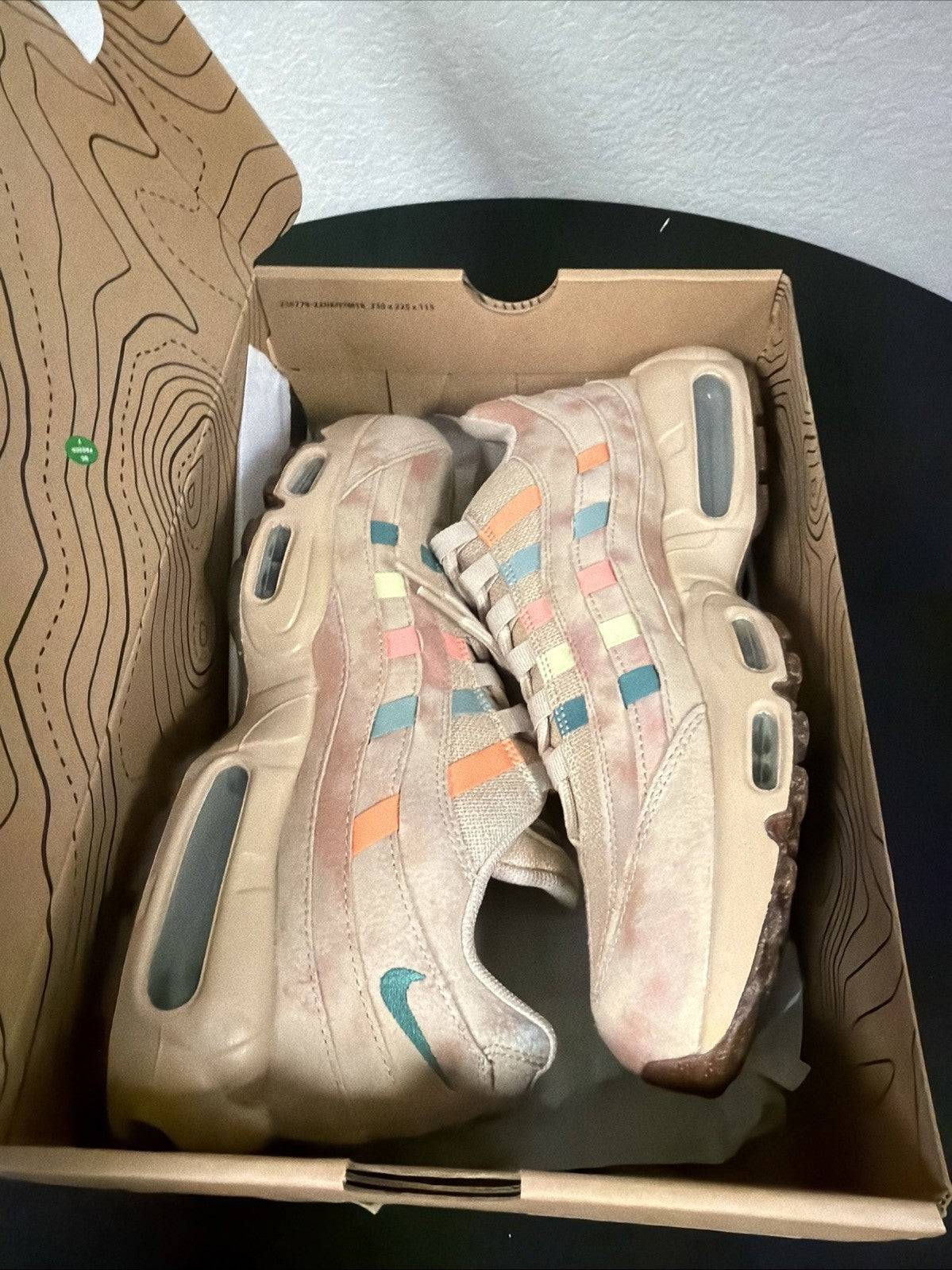 Men's Nike Air Max 95 N7 Retro Grain Beige Bicoastal Green Orange DQ7604-200 10.5 - product image from the listing.