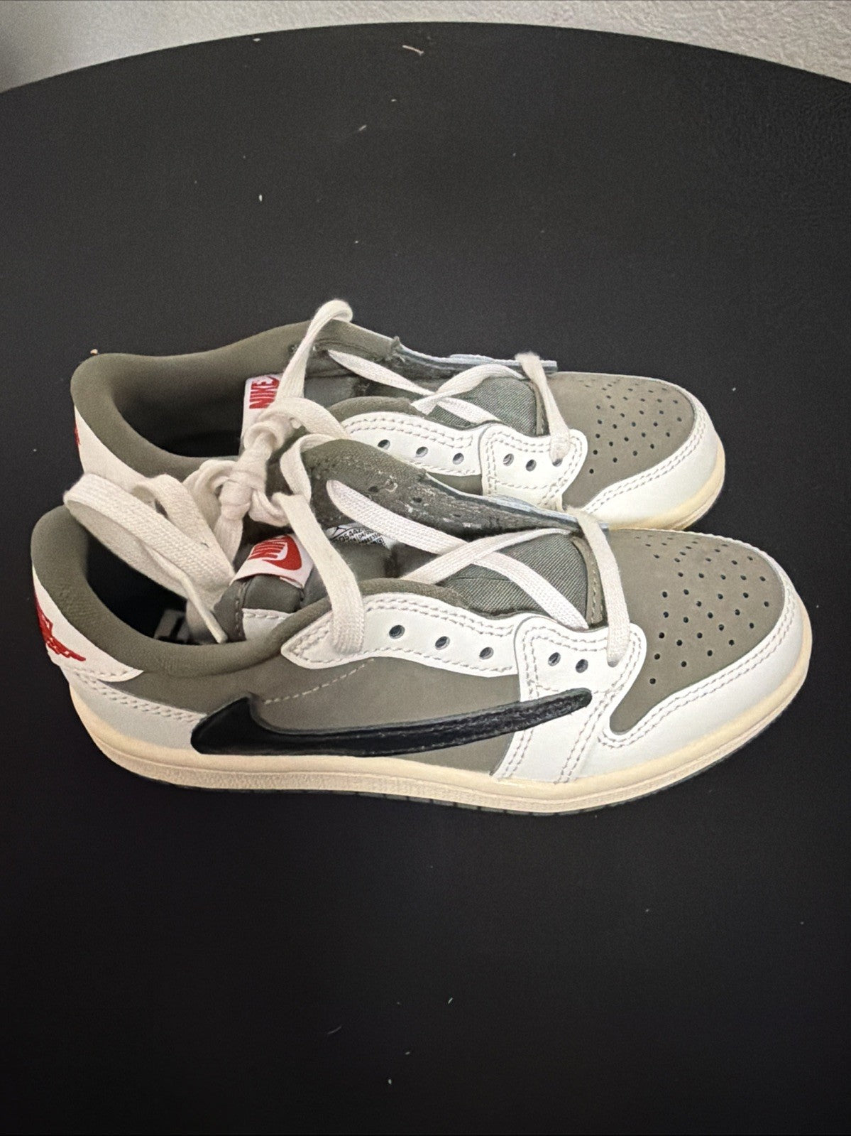 (PS) Travis Scott Medium Olive DO5442-200 Size 12c - Air Jordan 1 Retro Low OG SP - product image from the listing.