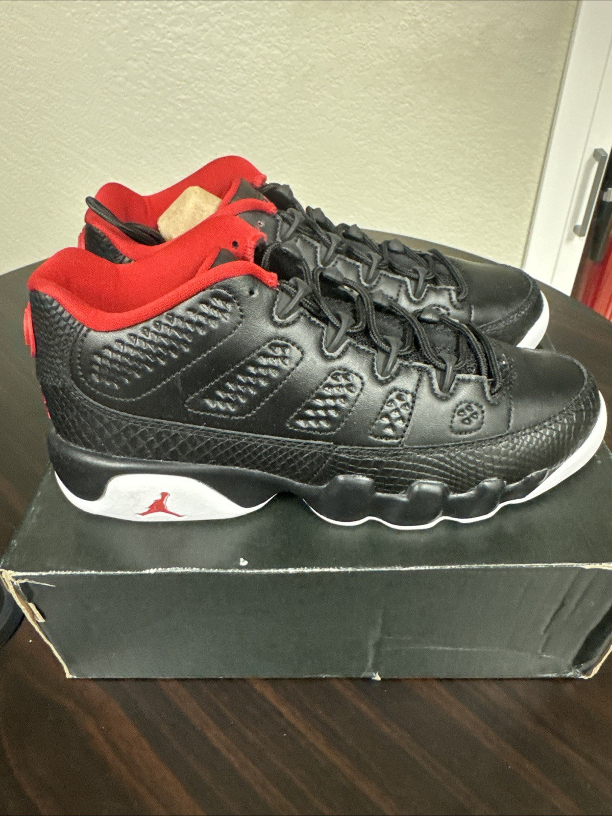 "Snakeskin" Size 5Y - Air Jordan 9 Retro Low BG - product image from the listing.